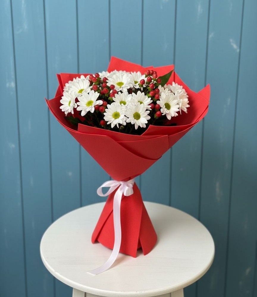 Букет цветов из: Хризантемы в Веселом Ставропольского края