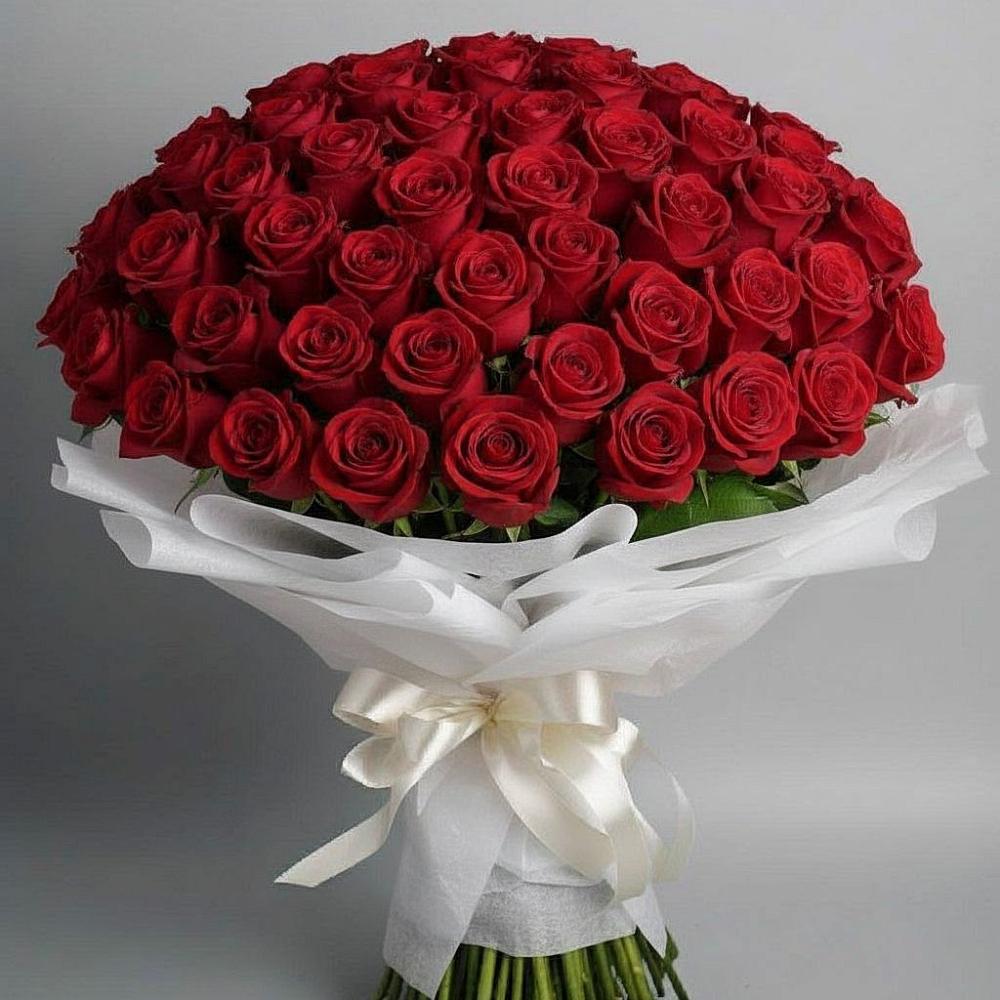 Букет 101 Красная роза Блэк Мэджик в Веселом Ставропольского края