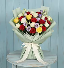 Букет цветов из:  Розы #REPLACE_PRED# Веселом Ставропольского края
