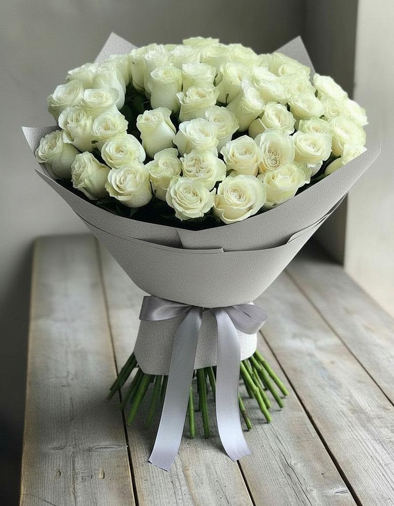 Букет 35 Белых роз в Веселом Ставропольского края