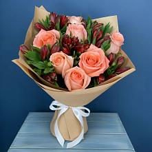 Букет цветов из:  Розы и Альстромерии в Веселом Ставропольского края