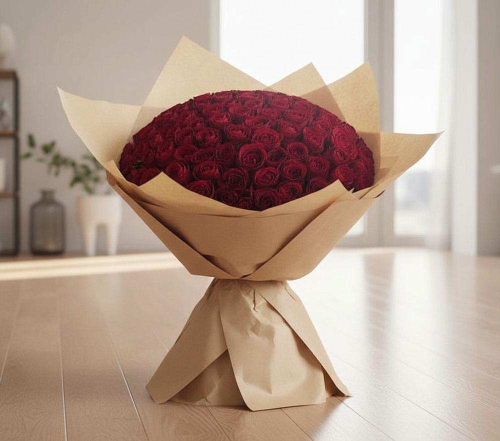 Букет 101 Красная роза в Веселом Ставропольского края