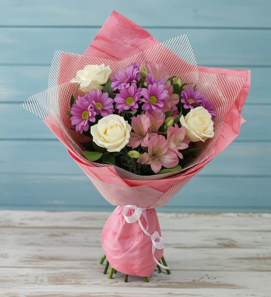 Букет цветов из: Герберы в Веселом Ставропольского края