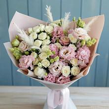 Букет цветов из:  Альстромерии и Розы в Веселом Ставропольского края